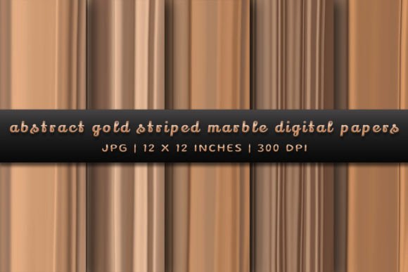 Abstract Gold Striped Marble: A Design Game-Changer