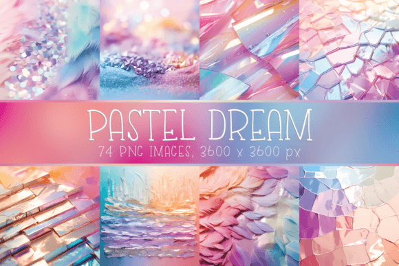 Elevate Your Projects with Pastel Iridescent Printable Backgrounds