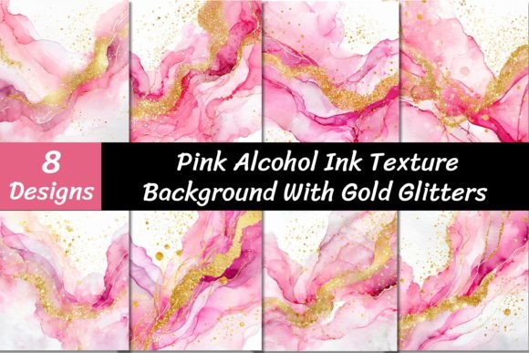 Exploring Pink Alcohol Ink Texture Backgrounds