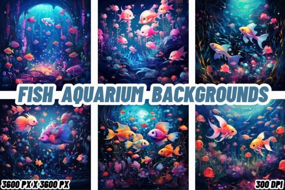 Fish Aquarium Backgrounds: Digital Serenity for Your Projects