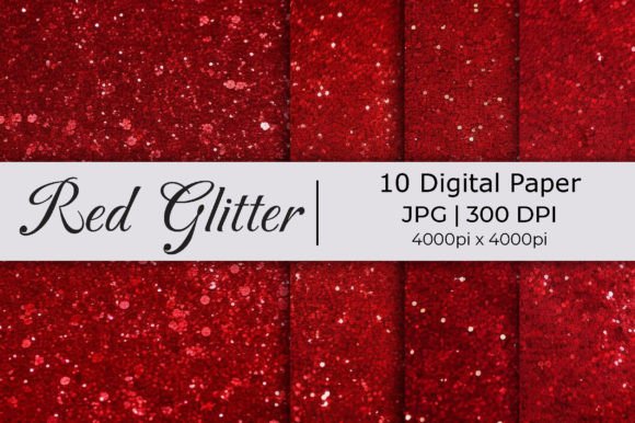 Red Big Glitter Paper Backgrounds: A Designer's Sparkle