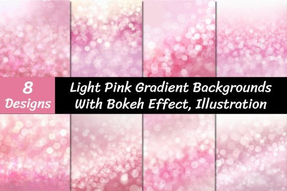 Soft Glow: Using Pink Gradient Backgrounds with Bokeh